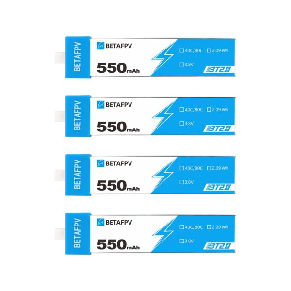 BT2.0 550mAh 1S Battery (4PCS) - Image 2