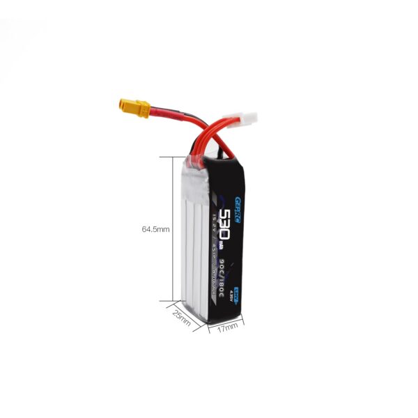 GEPRC 4S 530mAh 90/180C HV 3.8V/4.35V LiPo Battery - Image 3