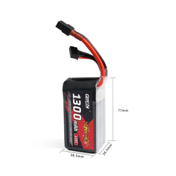 (Pre order) GEPRC Storm 6S 1300mAh 120C Lipo Battery - Image 5