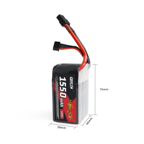 (Pre order) GEPRC Storm 6S 1550mAh 120C Lipo Battery - Image 5
