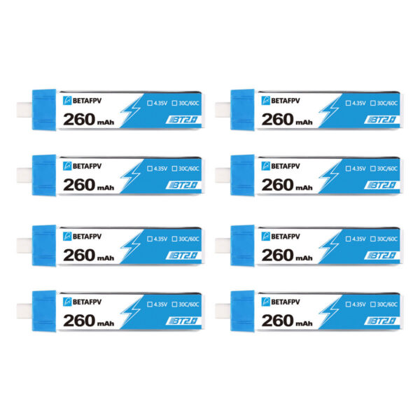 BT2.0 260mAh 1S 30C Battery (8PCS)