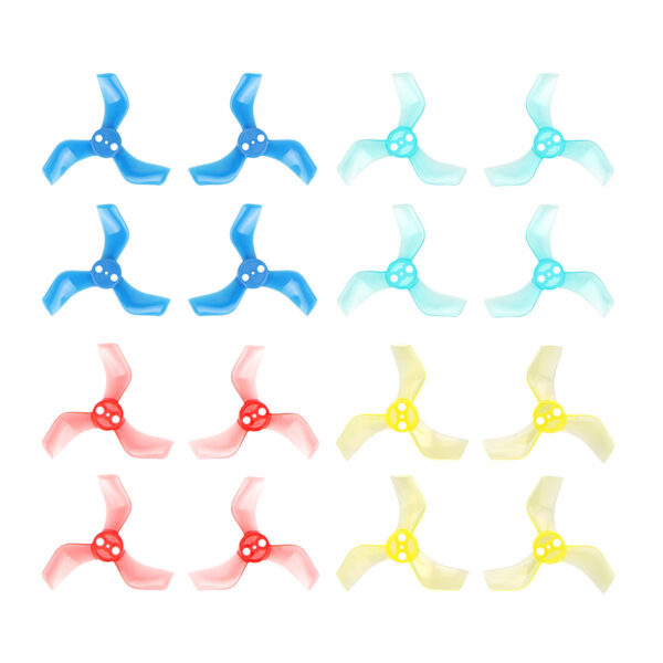 Gemfan 40mm 3-Blade Propellers (1.0mm Shaft 4 Sets)