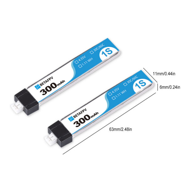 PH2.0 300mAh 1S 30C Battery(8PCS) - Image 3