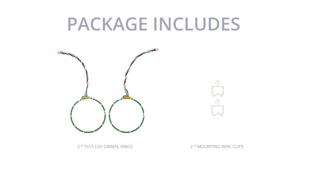 LED Gimbal Rings for TX15 Series Radio