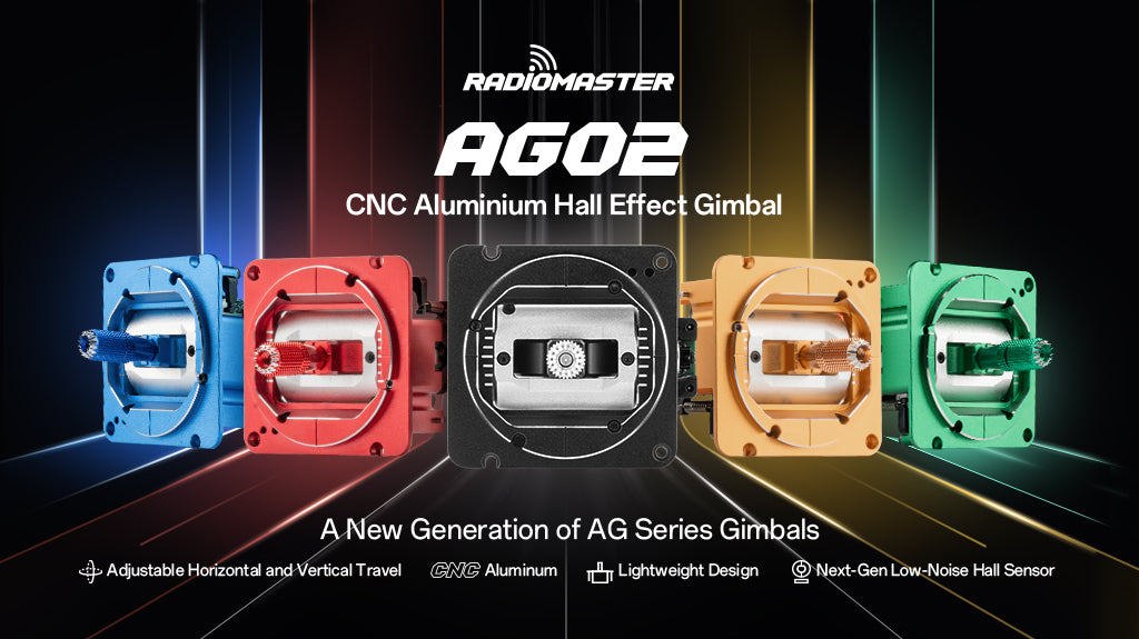 AG02 CNC Hall Gimbals for TX15 & TX16S & Boxer Radio