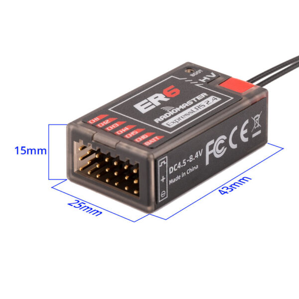 ER6 2.4GHz ELRS PWM Receiver - Image 6