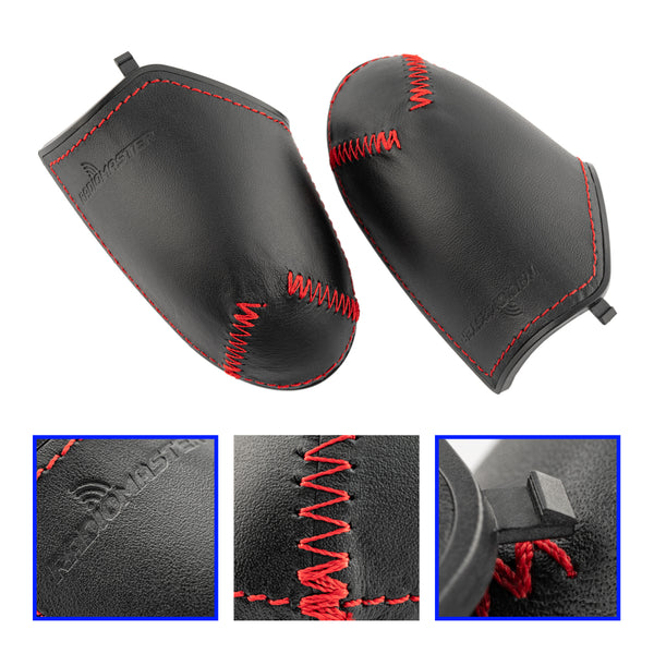 Zorro Leather Hand Grips Black