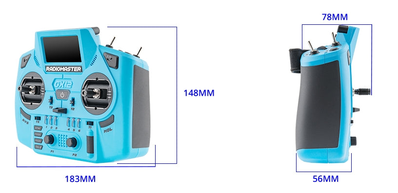 GX12 Crush Radio Controller (ELRS / Mode 2)