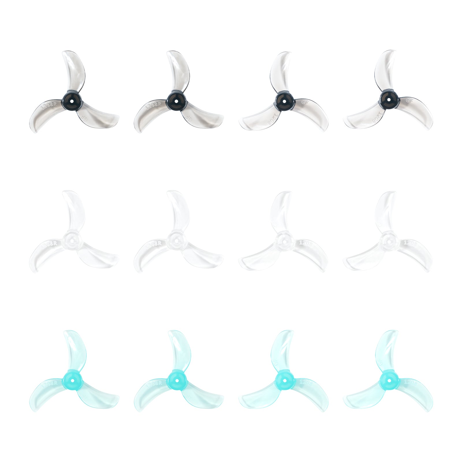 Gemfan 1208 3-blade Propellers(1.0mm Shaft) - Image 4