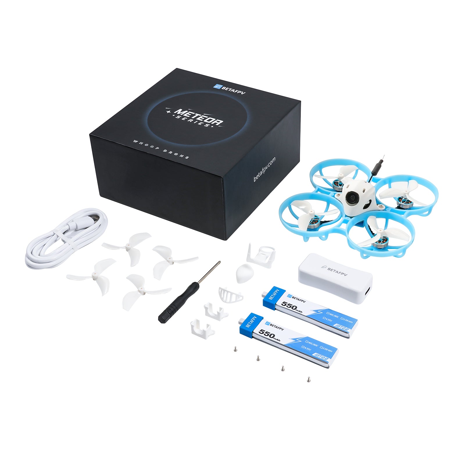 Meteor75 Pro Brushless Whoop Quadcopter 2022 package